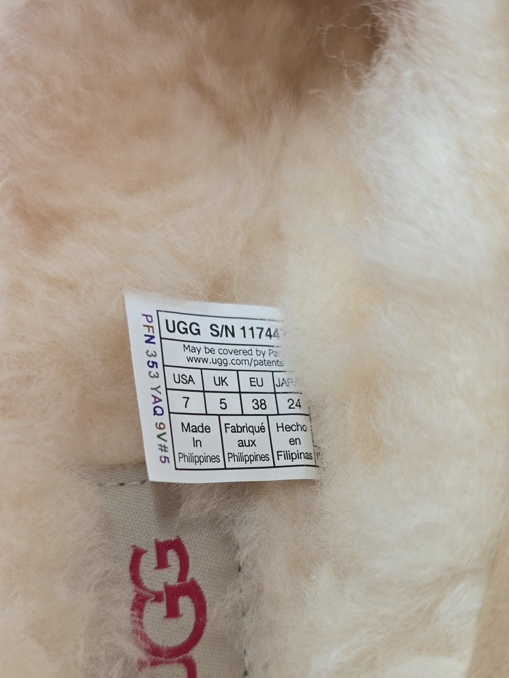 Womens Ugg Tasman II Slippers Beige Sz 7 - Picture 6 of 6
